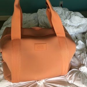 Dagne Dover large pomelo weekender travel gym bag